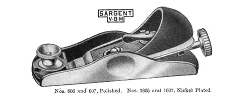 Sargent No. 1606 Low Angle Block Plane