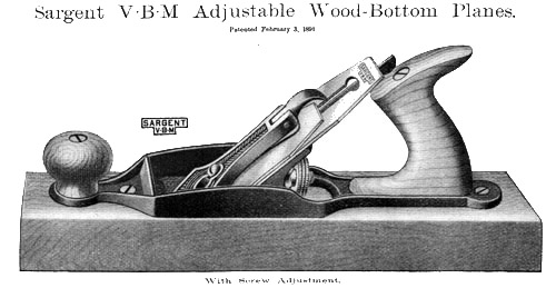 Sargent No. 3418 Wood-Bottom Fore Plane