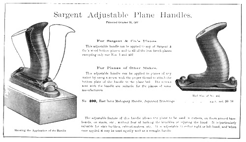 Sargent No 400 Adjustable Plane Handle