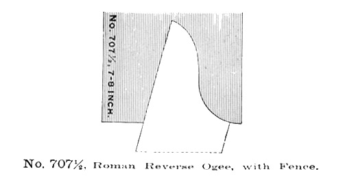 Sargent No 707-1/2 US Roman Reverse Ogee Plane