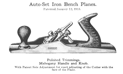 Sargent No. 711 C Auto-Set Smooth Plane