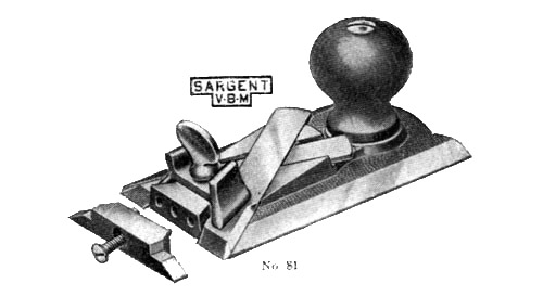 Sargent No. 81 Side Rabbet Plane